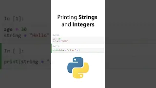 Printing Strings and Integers Together in Python