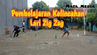 pembelajaran pjok kelas 6 lari zig zag untuk melatih kelincahan