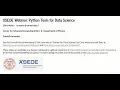 Python Tools for Data Science