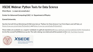 Python Tools for Data Science