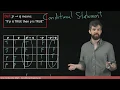 Conditional Statements if p then q