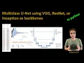 210 - Multiclass U-Net using VGG ResNet and Inception as backbones