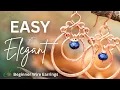 Simple Elegant Copper Earrings Beginner Wire Jewelry Tutorial
