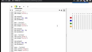 Summer Code Challenge Turtle Race Python