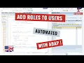 Add Roles to Users - automated with BAPI in ABAP english