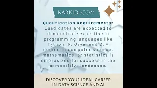 Find Your Dream Job in Data Science AI - karkidi com
