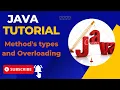 Java method s types and Overloading Java tutorial part 19