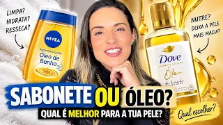 Sabonete ou Óleo?! Sabonete líquido Óleo de Banho Dove e Nivea | Baratinhos de farmácia