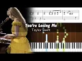 Download Lagu Taylor Swift - You're Losing Me (Eras Tour) - Accurate Piano Tutorial with Sheet Music