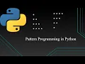 Pattern Program using Python Interview Pattern Programs Solved Step by Step