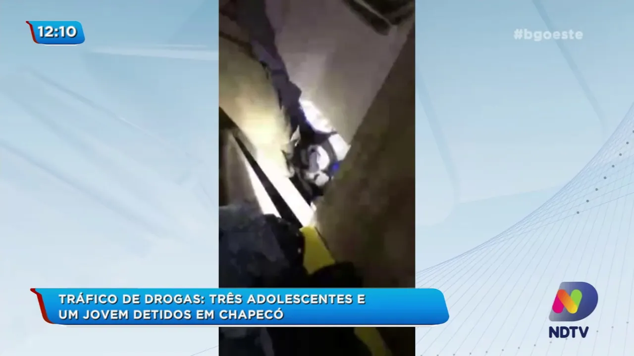 Tráfico de drogas: Três adolescentes e um jovem detidos em Chapecó