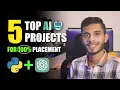 Top 5 Artificial Intelligence Project Ideas 2023 Best AI Projects Ideas For 100 Placement