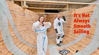 Fiberglassing In Winter Was Way Easier – Ep. 403 RAN Sailing