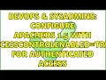 DevOps SysAdmins Configure ApacheDS 1 5 with accessControlEnabled true for authenticated access