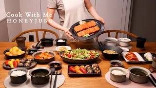 새벽 5시 기상, 11가지 집밥 | 김밥 남편도시락, 마켓컬리 찐 추천템, 야식만들기 | Cook with me