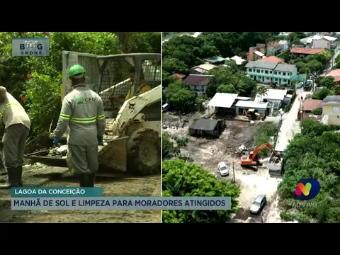 Recomeço: quarta-feira de sol e limpeza para os atingidos da Lagoa da Conceição
