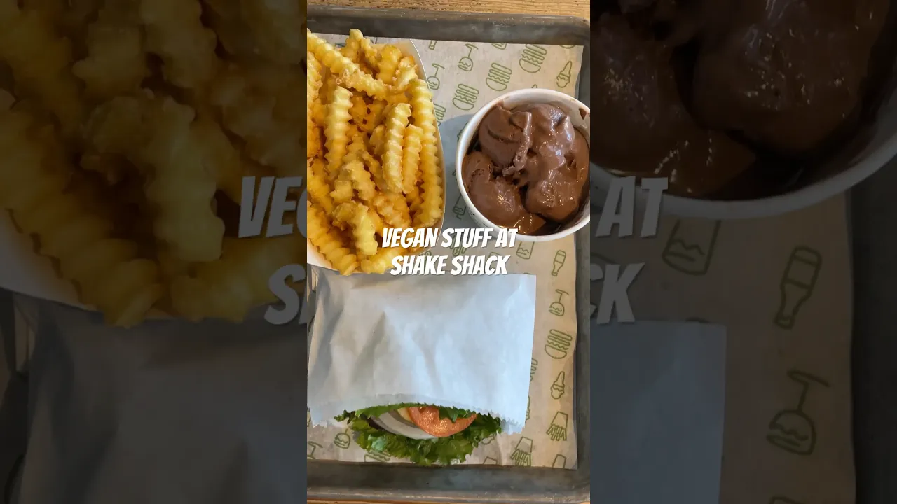 Vegan Options At Shake Shack    hot for food #Shorts