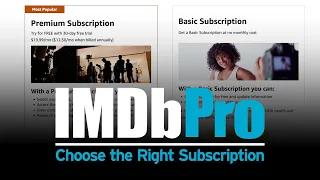 How To Choose the Right IMDbPro Subscription IMDbPro Tutorials