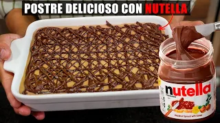Asi de facil es hacer un buen TIRAMISÚ DE NUTELLA sin horno, en solo 7 minutos facil y rico | Abelca