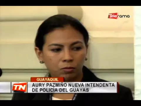 Aury Pazmiño nueva intendenta de policía del Guayas
