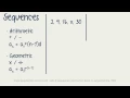 ACT Math - Sets Sequences