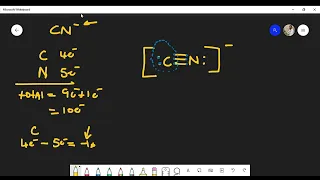 How to Draw the Lewis Structure of CN - Cyanide Ion