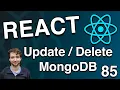 Update and Delete API for MongoDB - Next js