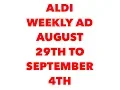 Aldi weekly ad circular August 29 - Septempber 4th