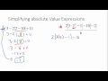 Simplifying Absolute Value Expressions