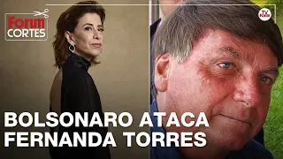 Às vésperas do Oscar, Bolsonaro rebate Fernanda Torres com mentira: "nunca persegui ninguém"