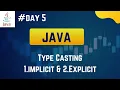 Type Casting in Java in Tamil Java Full Tutorial in Tamil Java Tutorial Sivas Infotech