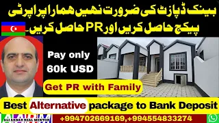 Buy property in Azerbaijan and get family life time residence with family, No bank deposit required