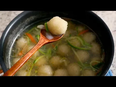 Potato Dumpling Soup (Gamja-ongsimi-guk: 감자옹심이국)
