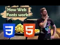 Lesson 46 How Web Fonts work HTML for beginners
