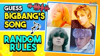 guess the bigbang song but with crazy random rules kpop quiz challenge
