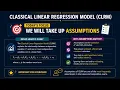 Econometrics Classical Linear Regression Model Assumptions Interview Preparation Part 3
