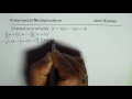 How to multiply three binomials and simplify polynomial