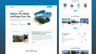 HOW TO CREATE A RESPONSIVE TOUR TRAVEL WEBSITE - HTML CSS JAVASCRIPT