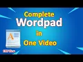 Wordpad in One Basic Computer Course Complete Wordpad Tutorial in Hindi
