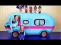 LOL Camper Elsa and Anna toddlers playing with new surprises