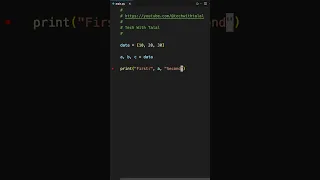 How to unpack a list in Python