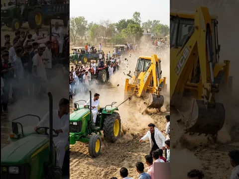 Gurveer's John Deere Vs Nishu's Tractor | JCB Vs Tractor Tochan Battle 🚜💨