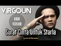Surat Cinta Untuk Starla | Virgoun | Karaoke | Rock Version