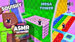 Loud jump tower ASMR roblox❤️real keyboard