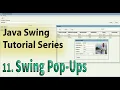 Java Swing Tutorial 11 Pop-Ups Message Pop-Up Input up and Confirm Pop-Up Tagalog
