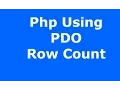 Php And MySQL How To Use Pdo Row Count In Php with source code