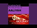 Lagu Try Again (Karaoke With Background Vocals) (In the style of Aaliyah)