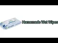 How to make Wet wipes at home/ Homemade Wet wipes / Prateeksha Vlogs and Craft/ YouTube