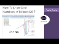 Eclipse How To Show Line Numbers Eclipse Shortcuts Eclipse Tips Tricks Code Bode
