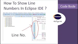 Eclipse How To Show Line Numbers Eclipse Shortcuts Eclipse Tips Tricks Code Bode
